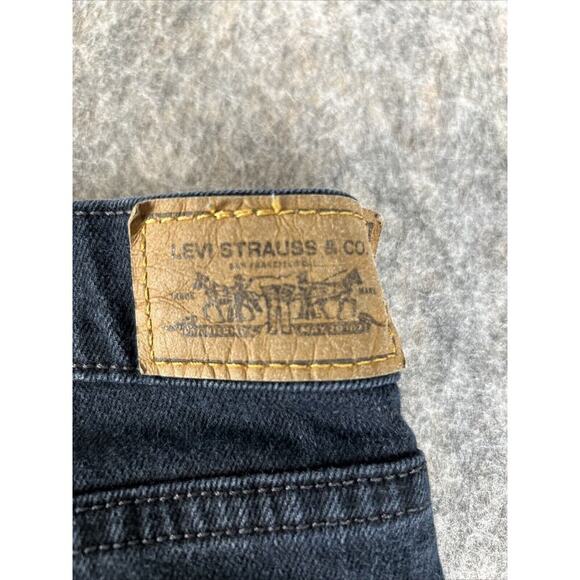 Levi's Strauss 515 Boot Cut Jeans Womens Size 8 S Black Denim Mid Rise - Picture 9 of 11